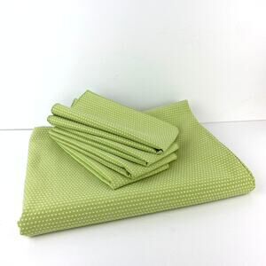 Karen Lee Ballard Tablecloth 84in x 52in matching Napkins Set of 4